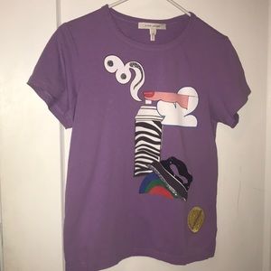 Marc Jacobs lavender graphic tee